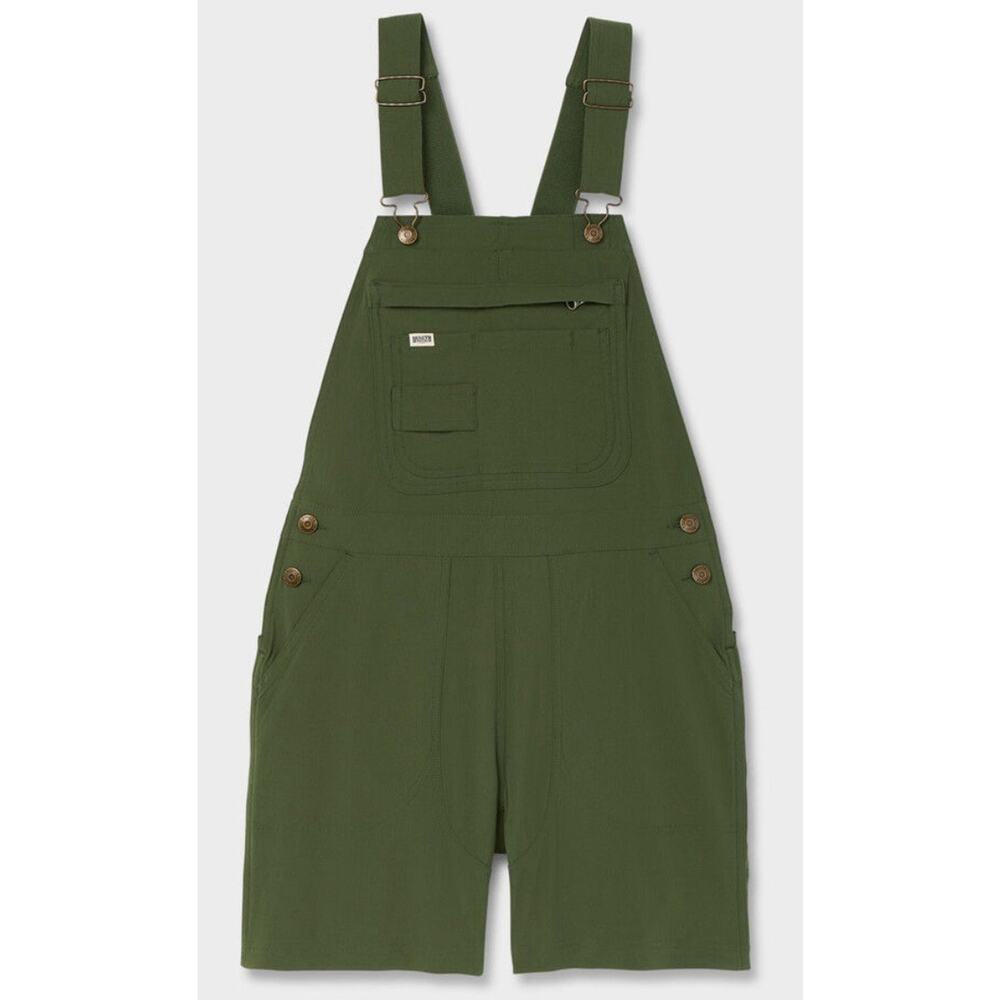 Duluth Trading Co Sz S Overalls Shortall Shorts Green Gardening Heirloom Bib NWT - Picture 7 of 8